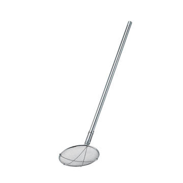 TS パイプ柄給食用すくい網丸型 極荒目