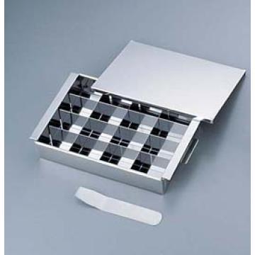 サンエー18-0玉子豆腐器仕切付(蓋付)