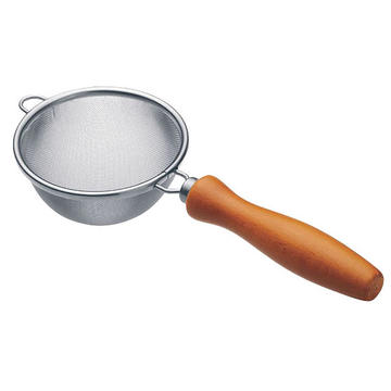 18-8木柄浅型茶こしII(シングル)