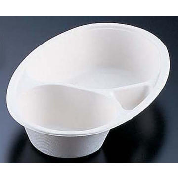 パルプモールドカレー皿仕切付(50枚入)