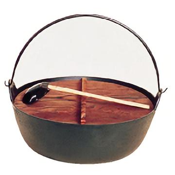 五進 ジャンボ田舎鍋(鉄製) 36cm