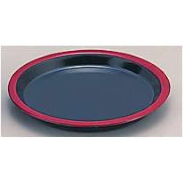 ヤクミ皿 黒天朱1-559-2