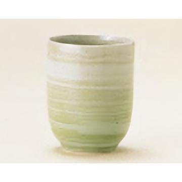 AZ92-17 緑吹刷毛目湯呑