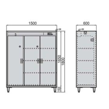 クリーンロッカー(靴・衣類用)