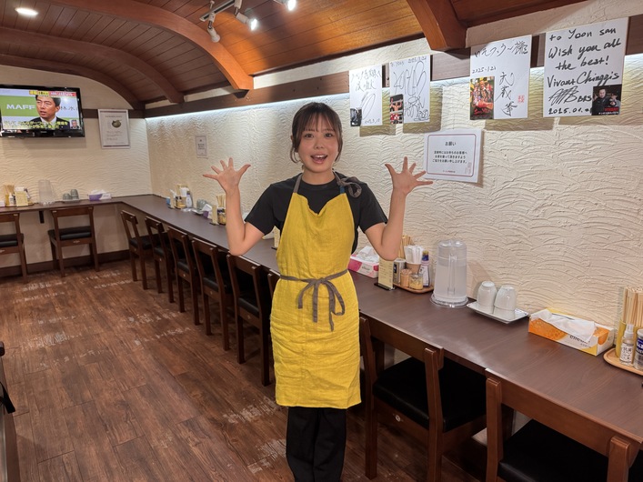 ラーメン 尹善栄の店の制服