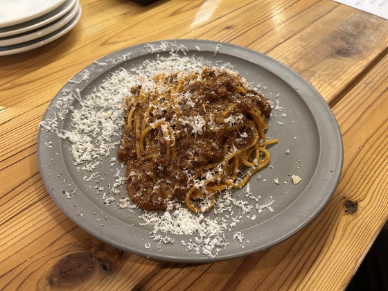 今回はボロネーゼ！
普段はパスタが多くて、自分でアレンジしていいから楽しみ方は色々🫶🏻