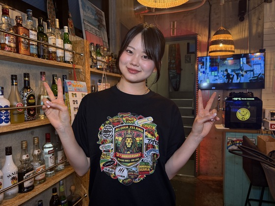 最近、お店のTシャツが出来たから上はTシャツに下は私服でOK🙆‍♀️
