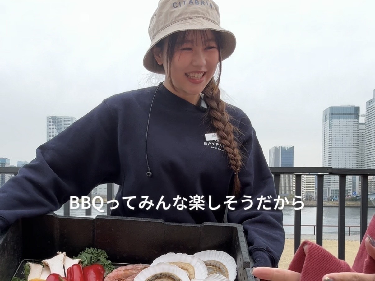 屋外レストラン『CITABRIA BAYPARK GRILL & BAR』でバイトする女子大生vlog