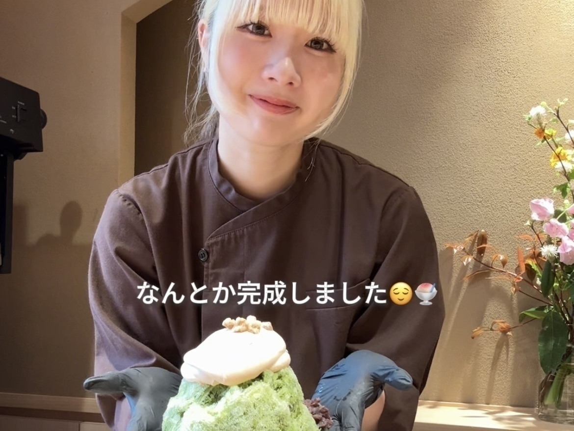 銀座で高級かき氷「ひいらぎ 銀座本店」のバイトvlog