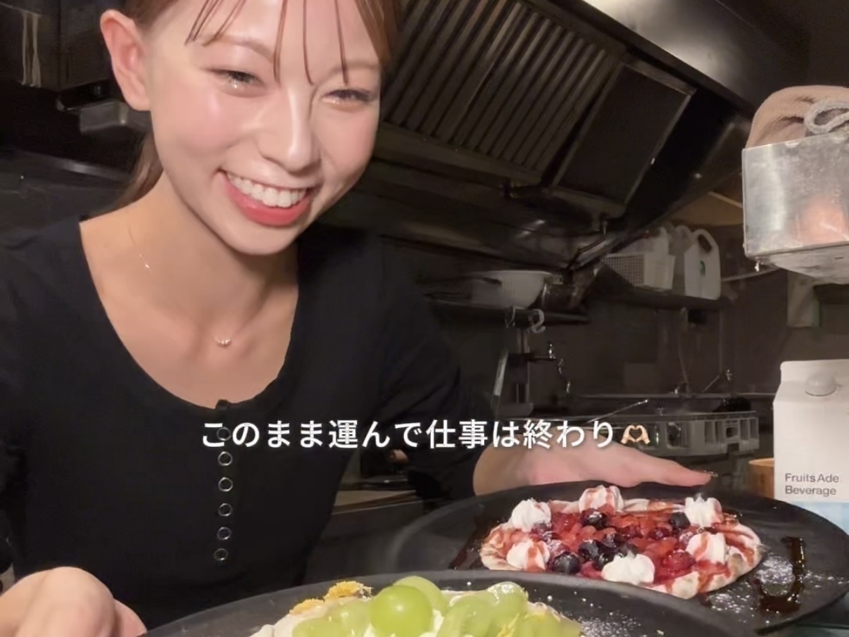 下北カフェ『felice domani』で働く女のバイトvlog