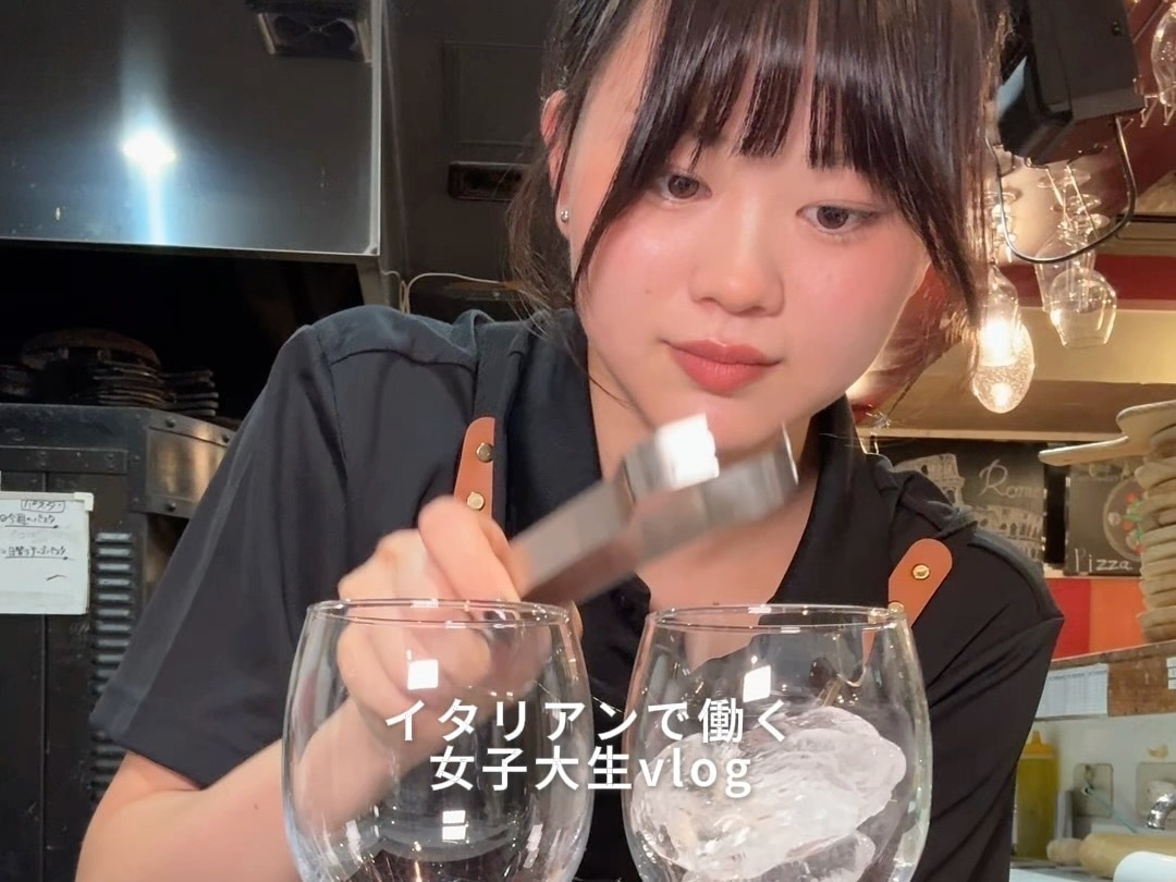 イタリアンで働く女子大生vlog