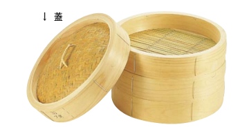 桧　中華セイロ　蓋　36cm
