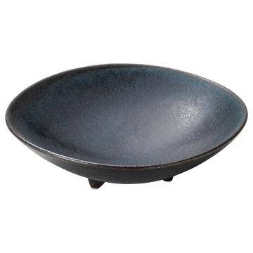 藍潤　６．０三つ足鉢