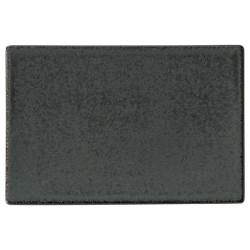 黒滴　２１ｃｍ焼物皿
