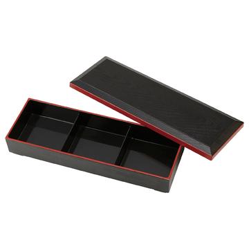 松花堂　三つ仕切り　箱　蓋