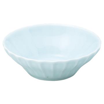 かすみ　青白　１２．５ｃｍ浅ボウル