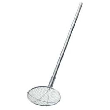 TS パイプ柄給食用すくい網丸型 極荒目