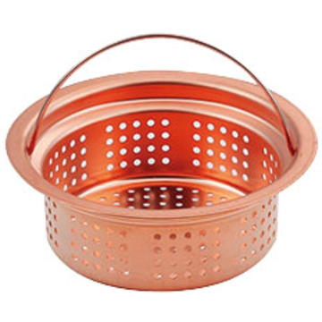 銅製　浅型バスケット　451-208