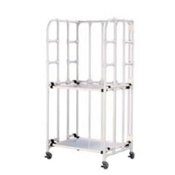 抗菌イレクター　包材運搬棚車