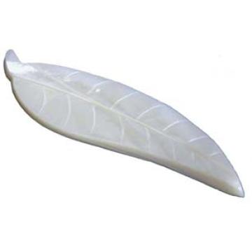 シェル 箸置き・白貝葉