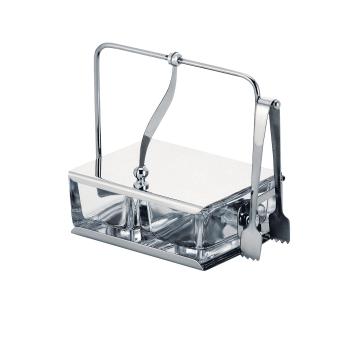 ガラス薬味入れ　No.552（2ヶ仕切）