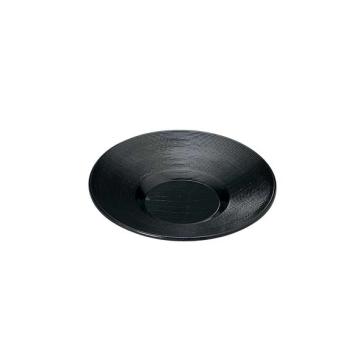 ABS千筋茶托 黒塗