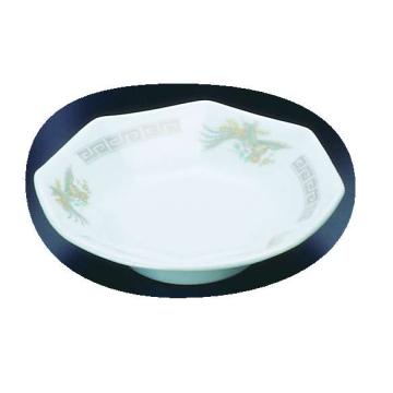 陶器『雷門鳳凰』八角高台皿K-13 6.5