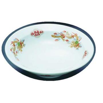 陶器『金彩竜』 丸高台皿 R-14 7.0