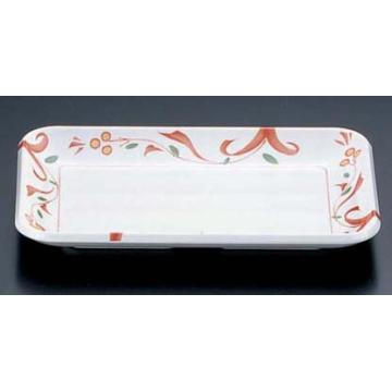 メラミン「赤絵」 角小皿 AE-761