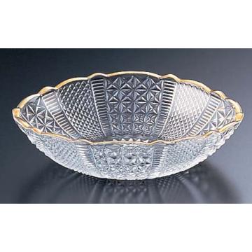 麻の葉小判中鉢 金 A-001