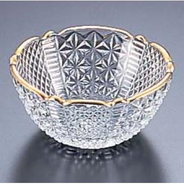 麻の葉豆鉢 金 A-002