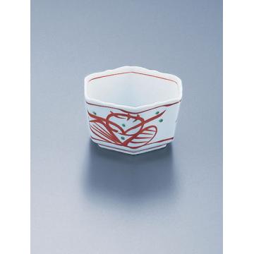 AZ4-252 イングレ朱六角小鉢