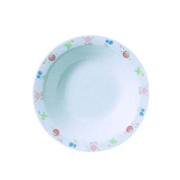 メラミン「アプリケ」スープ皿