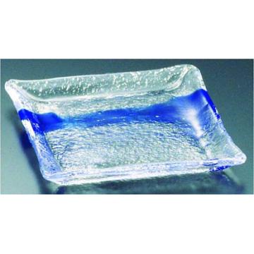硝子和食器 一筆10 正角中皿