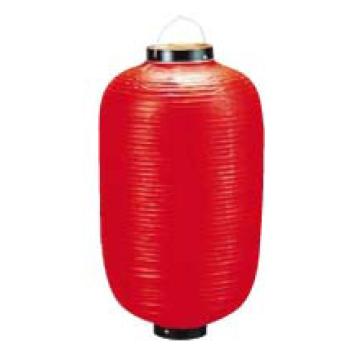 ビニール提灯長型　《9号》赤ベタ