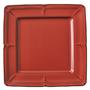 ラフィネ　ウ゛ィンテージレッド　２０ｃｍスクエアープレート