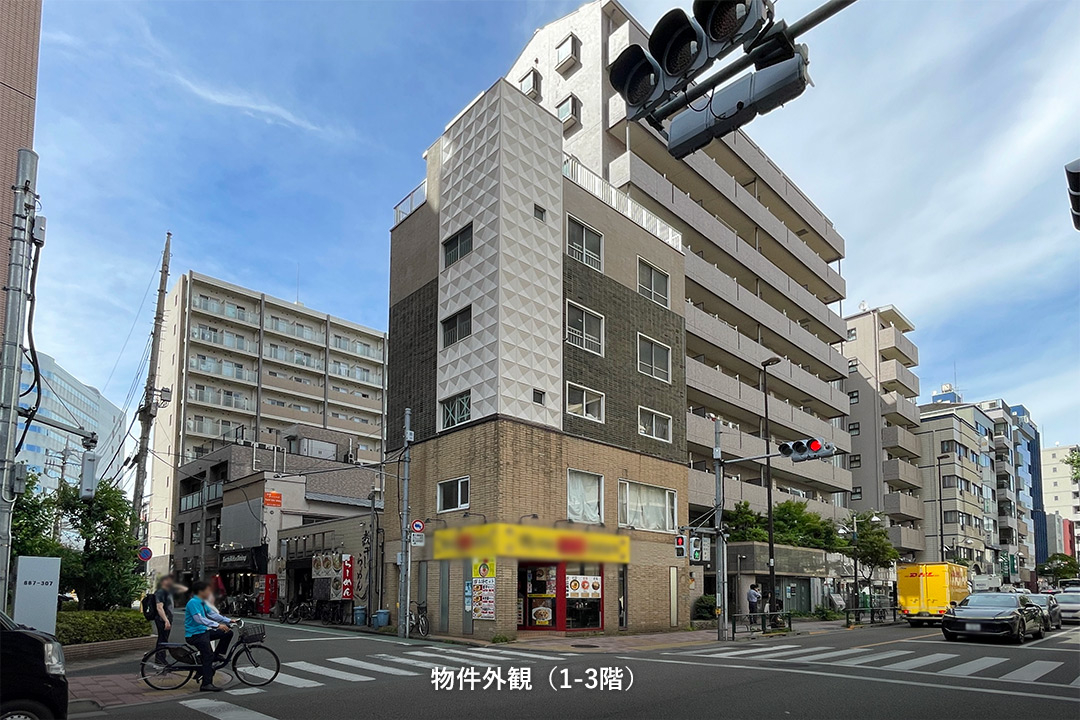 立川（47.11坪）の店舗物件画像 外観・内観1