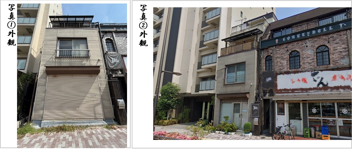 西小山（22.38坪）の店舗物件画像 外観・内観1