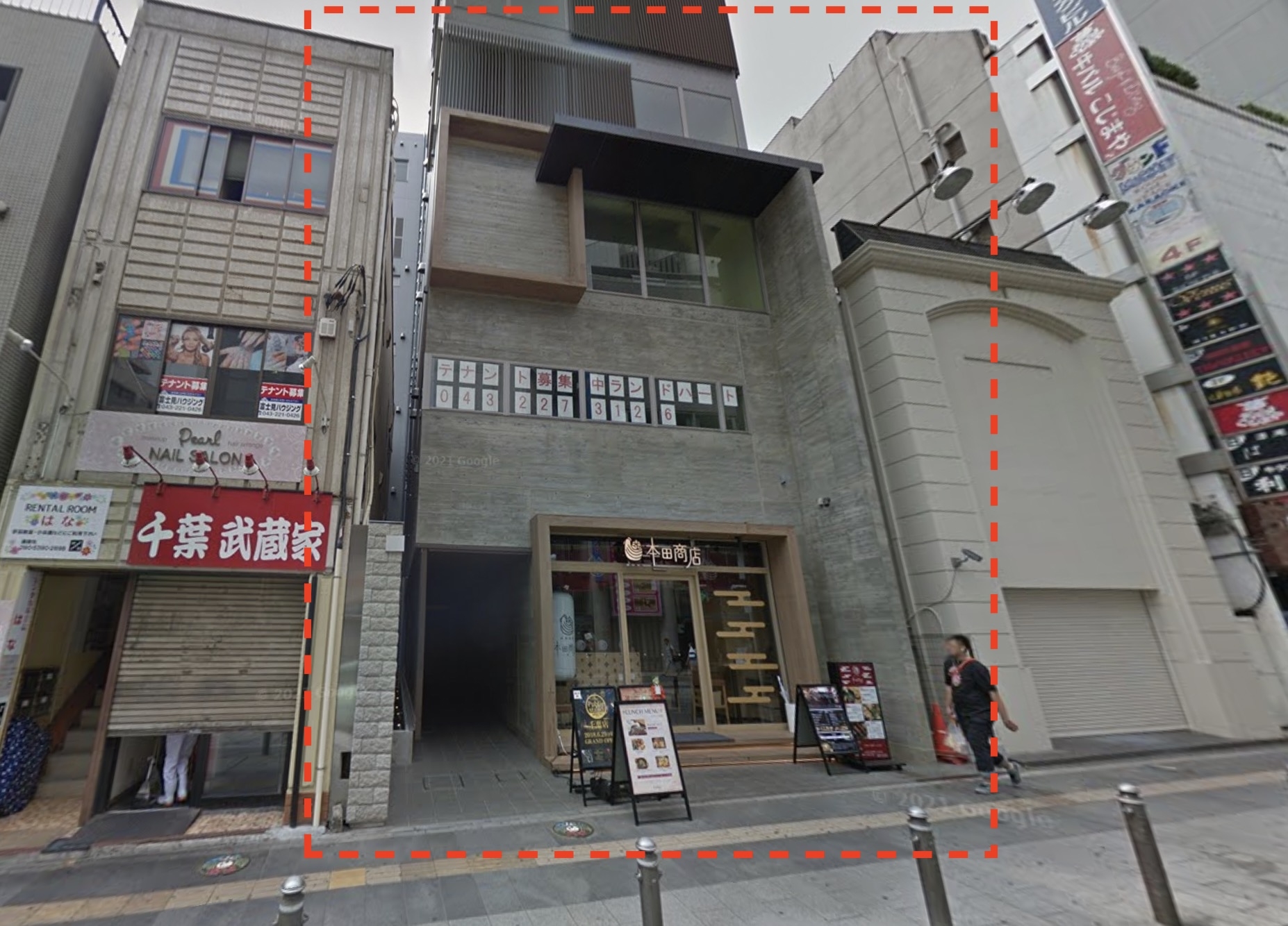 千葉（35.21坪）の店舗物件画像 外観・内観1