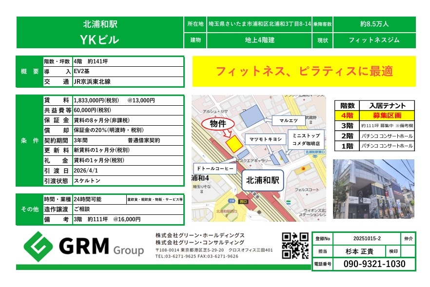 北浦和の店舗物件