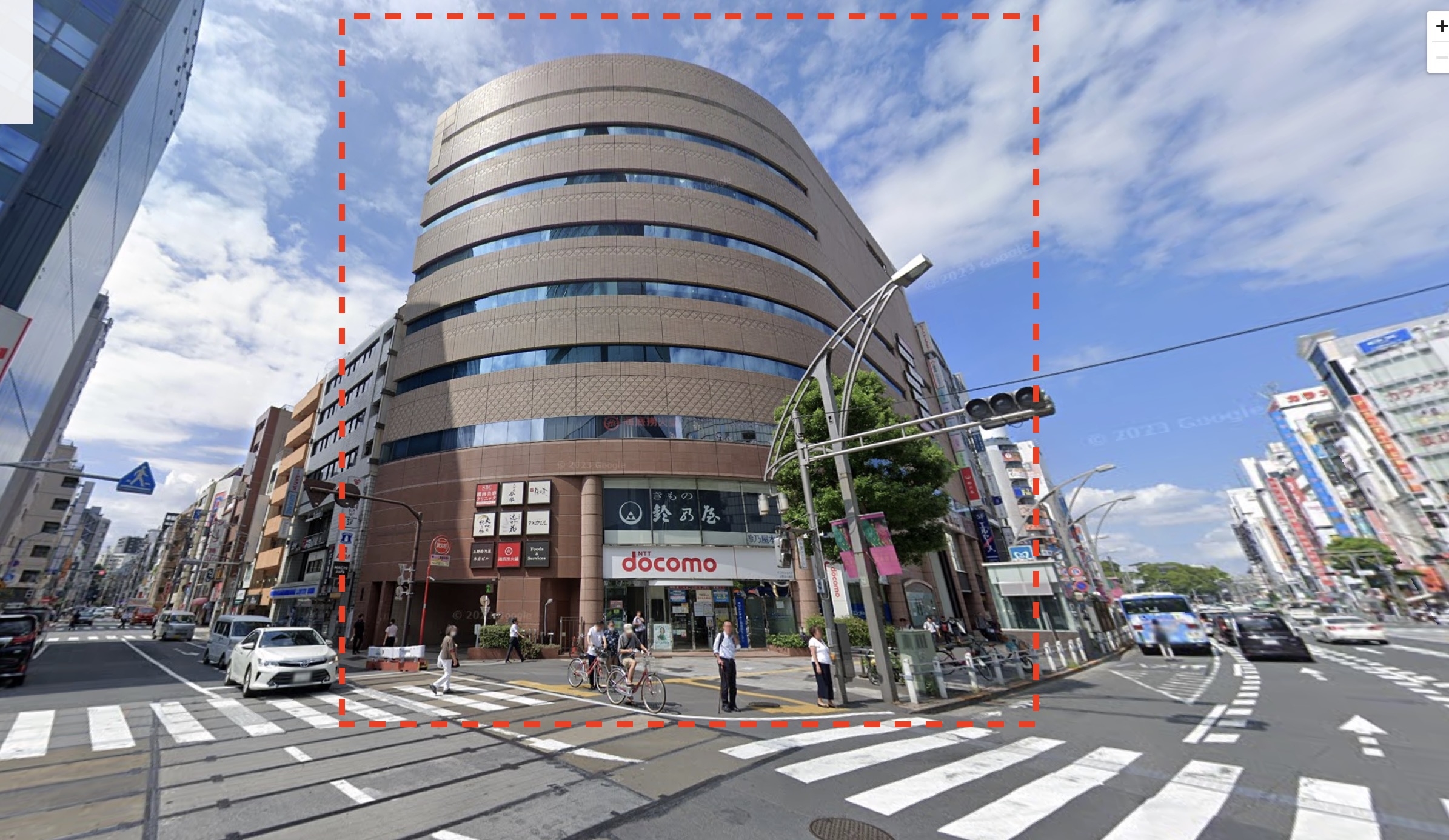 上野広小路（240坪）の店舗物件画像 外観・内観1