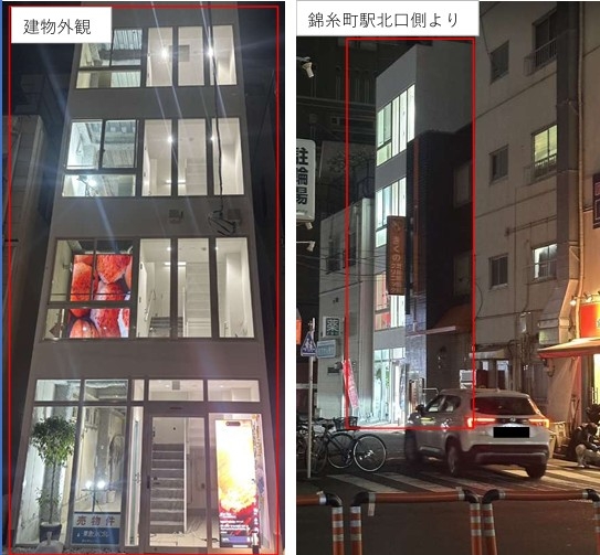 錦糸町（10.93坪）の店舗物件画像 外観・内観1