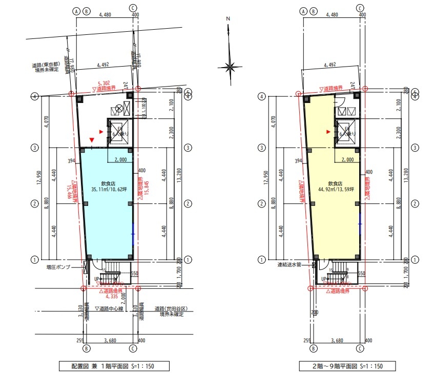 三軒茶屋（13.59坪）の店舗物件画像 外観・内観1