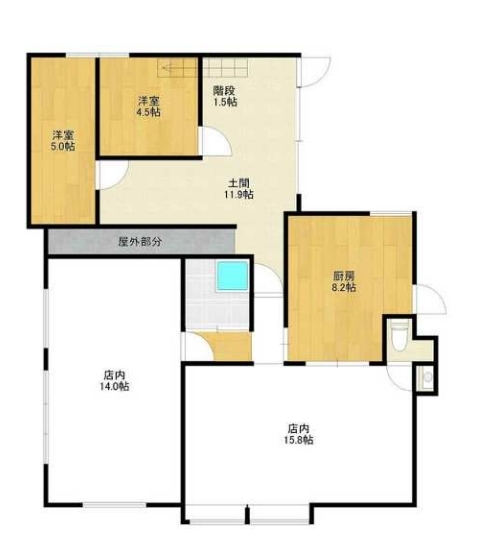 高座渋谷（43坪）の店舗物件画像 外観・内観1