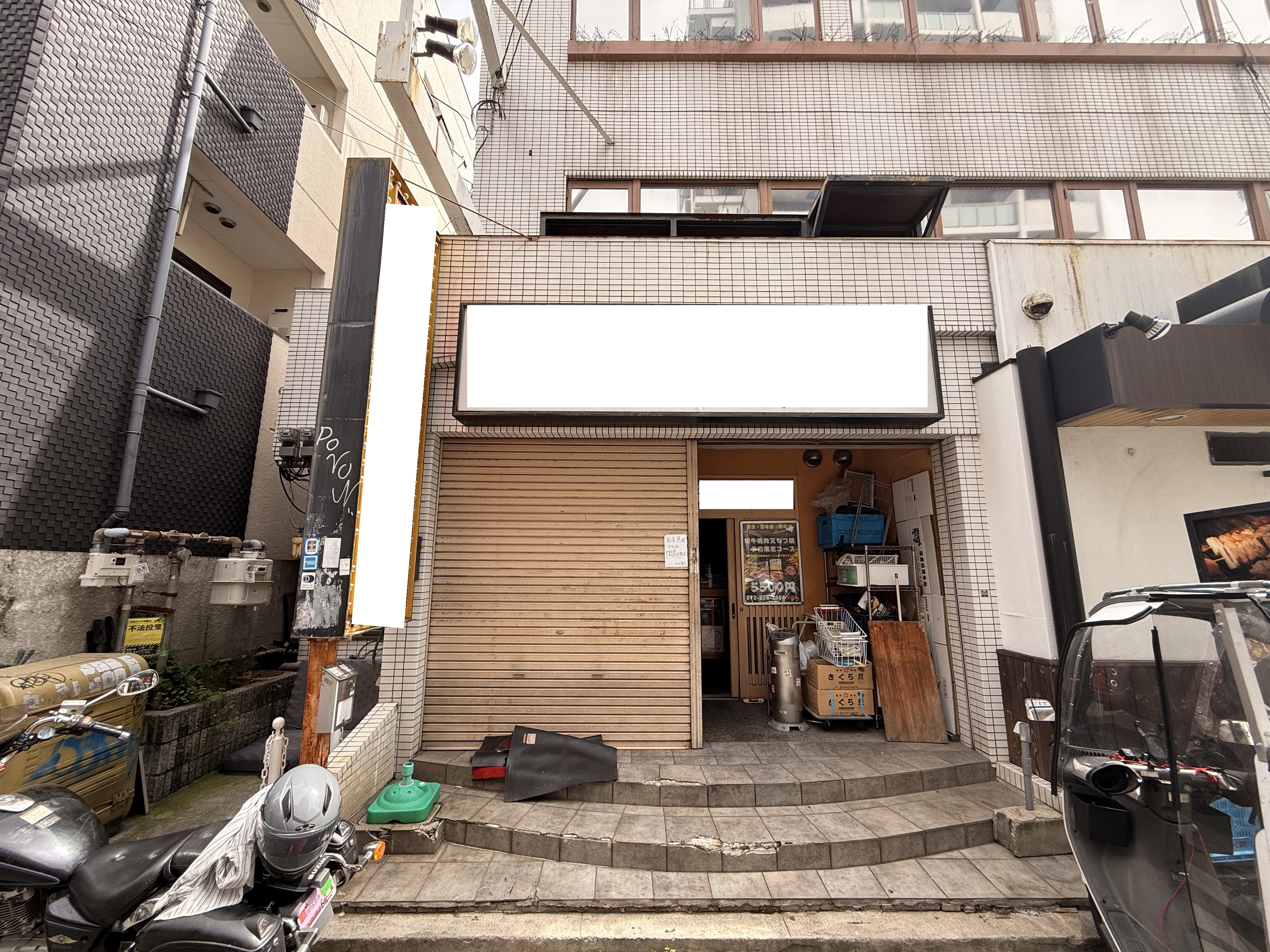 堺東（30坪）の店舗物件画像 外観・内観1