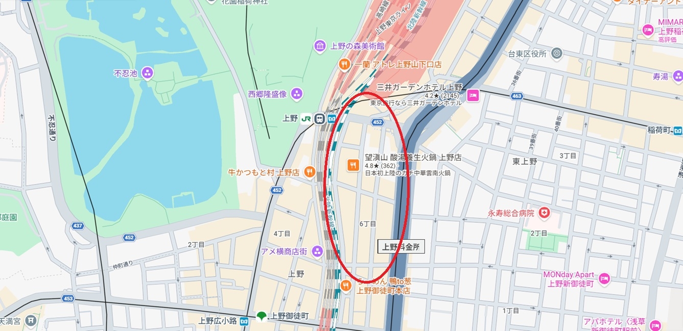 上野の居抜き物件
