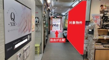 自由が丘（3坪）の店舗物件画像 外観・内観1